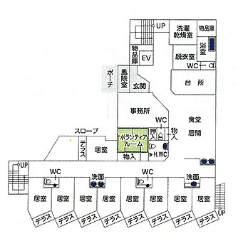 平面図：1階　すずらん